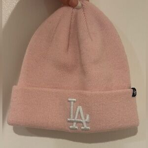 Pink LA beanie